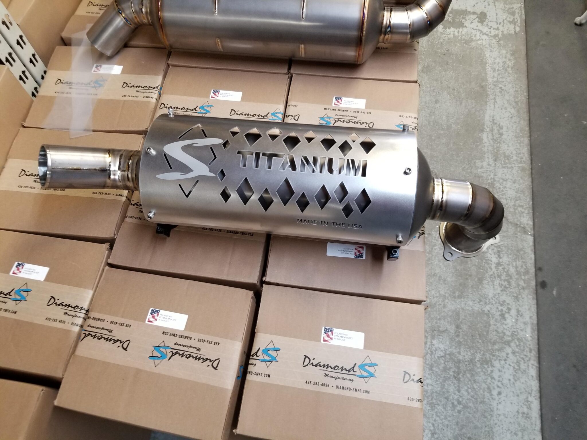 RZR XP Titanium Muffler Diamond S Mfg.
